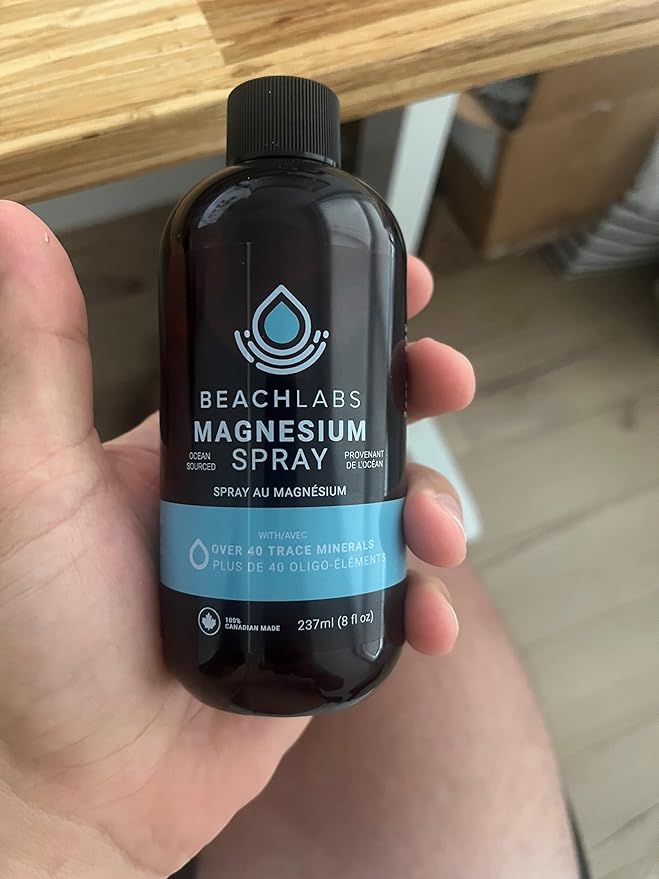 Magnesium Spray (2-Pack) - Ocean Sourced &amp 100% Canadian Made | Magnesium Spray for Feet and Body | Pure Concentrated Seawater with Synergistic Trace Minerals for Wellness | (8 oz)