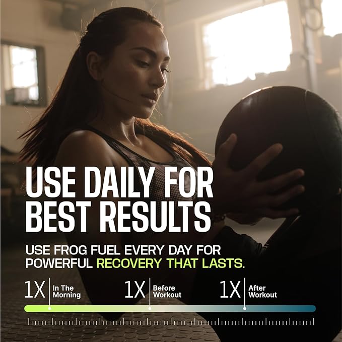 Frog Fuel Power Regular Protein Shot 15g Protein Nano-Hydrolyzed Grass Fed Collagen Post Workout Gluten Free Fat &amp Sugar Free 22 Amino Acids 0 Carbs Berry 1 oz Packets 24 Pack