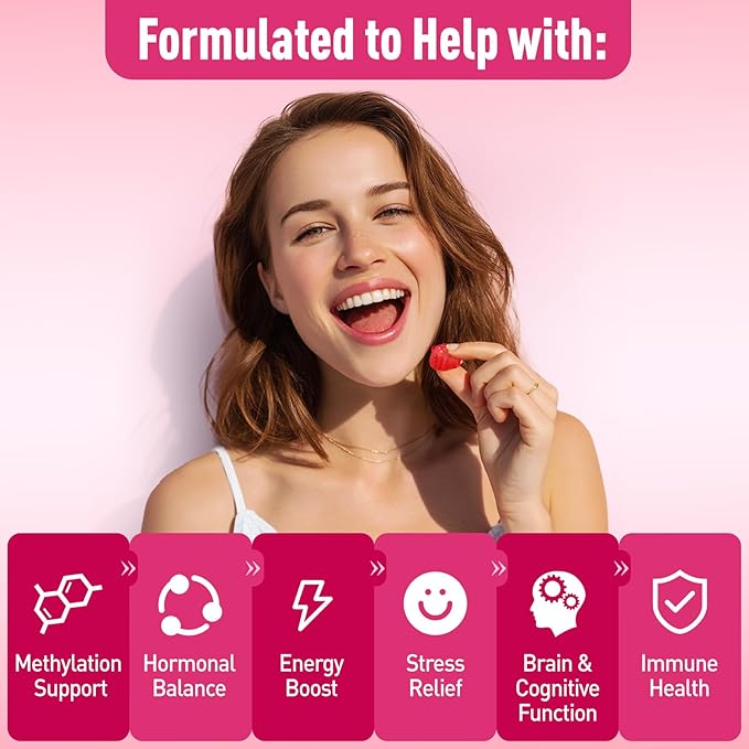 Methylated Multivitamin 7g Prebiotic Fiber Gummies for Women