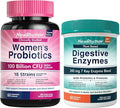 NewRhythm Digestion &amp Feminine Health Bundle Probiotics Prebiotics Digestive Enzymes Cranberry Vitamin C &amp B6 Bundle &amp Save 60 Capsules Each