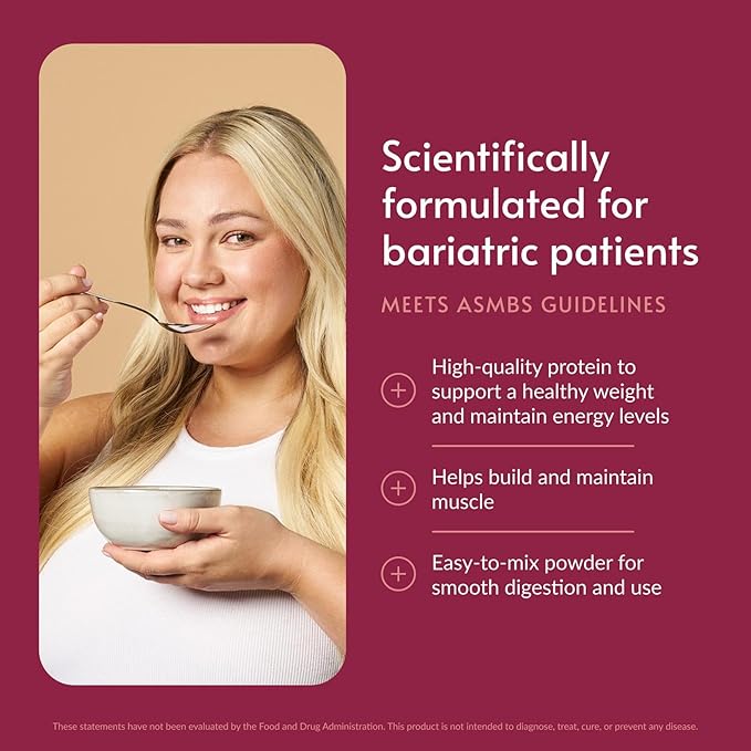 Bariatric Advantage High Protein Meal Replacement Drink Mix - Protein Powder Whey Isolate for Gastric Bypass &amp Sleeve Gastrectomy Patients - 28 Servings with 27 g Protein - Chicken Soup - 46.42 oz