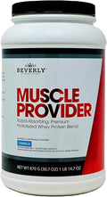 Beverly International Muscle Provider 28 Servings Vanilla. Super-Fast-Absorbing Whey Protein Powder for Recovery Lean Muscle. Fills Your Muscles not Your Stomach. Tastes Like Ice Cream