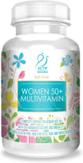 ACTIF Organic Multivitamin for Women Age 50+ with 20+ Advanced Factors and Omega-3 Non-GMO Made in USA 90 Count