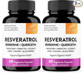 Resveratrol with Berberine Supplement For Gut Health Support | 120 Digestive Capsules For Women &amp Men | With Green Tea Extract Star Anise DGL Grape Seed Quercetin | Helps Ease Bloating &amp D