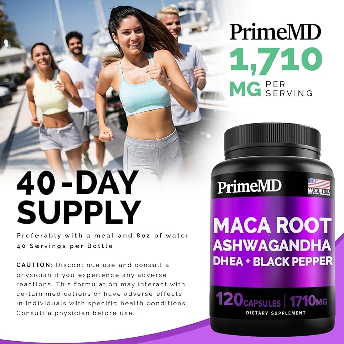 4-in-1 Liquid Biotin Collagen Keratin Saw Palmetto Drops (2 fl oz - 3 Pack) &amp 6-in-1 Maca Root Ashwagandha w Black Pepper Fruit (120ct) Bundle - Hair Skin Nails Energy &amp Mood Support Supple