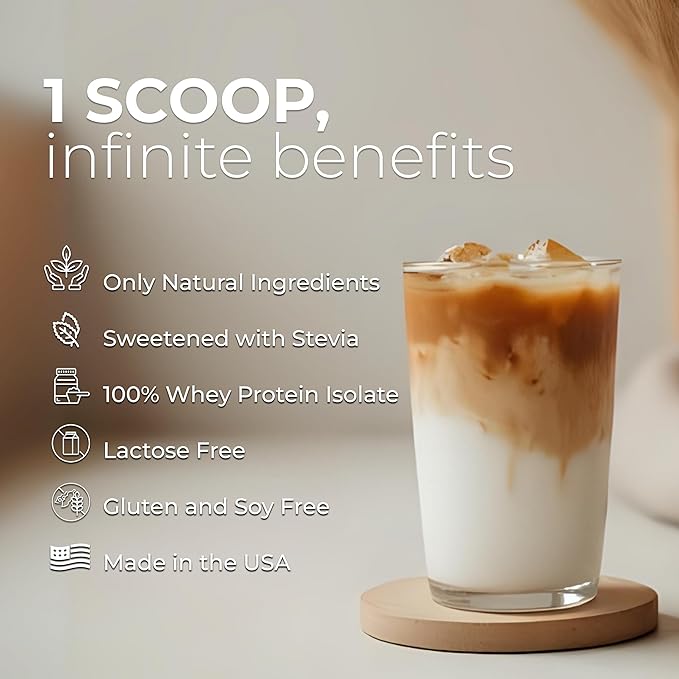 About Time Coffee + Whey Protein (Non-GMO All Natural Lactose/Gluten Free 16g of Protein Per Serving) - 1.03lb Coffee Mochaccino