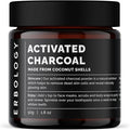 Erbology Activated Charcoal Powder 1.8 oz - Teeth Whitening - Add to Face Masks Toothpaste and Body Wraps for Natural Exfoliation - Natural Digestive Aid - Vegan - Recyclable Glass Jar
