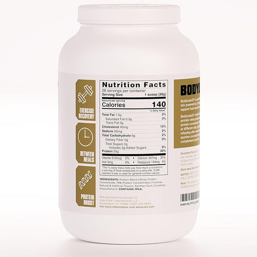 AdvoCare BodyLean25 - Protein Powder with Whey Protein Isolate - Supports Muscle Building &amp A Lean Body - Offers Energy Support* - Vanilla 4.5 oz