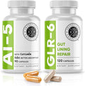 Intestinal Fortitude AI-5 &amp GLR-6 Digestive Health Supplement Bundle w/Glutamine Turmeric Curcumin for Gut Health Capsule Supplement &amp Support Digestive Health Non-GMO Dairy Free - 30-Day