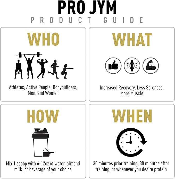 JYM Supplement Science Pro JYM Tahitian Vanilla Protein Powder - Whey Protein Isolates Casein &amp Milk Protein Lean Muscle Building for Men &amp Women 22 Servings