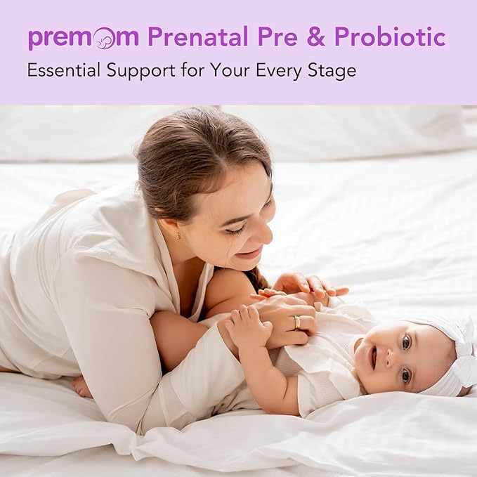 Premom Male Sperm Fortify Capsules - Male Fertility Supplements for Men Prenatal Pre &amp Probiotics for Women Bundle – Fertility Support for Women – 120 Count