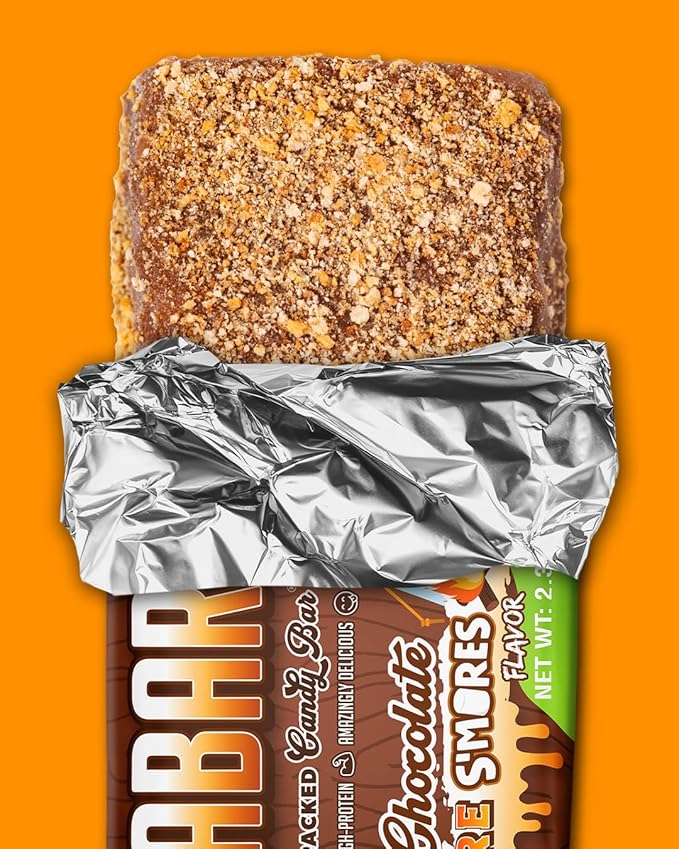 Anabar Protein Bar The Protein-Packed Candy Bar Amazing Tasting Protein Bar No Sugar Alcohols High Protein Amazingly Delicious 20 Grams of Protein (12 Bars Milk Chocolate Campfire S'mores)