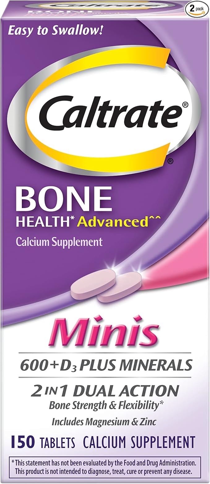 Caltrate Minis Calcium &amp Vitamin D3 Tablets 150 CT (PACK OF 2)