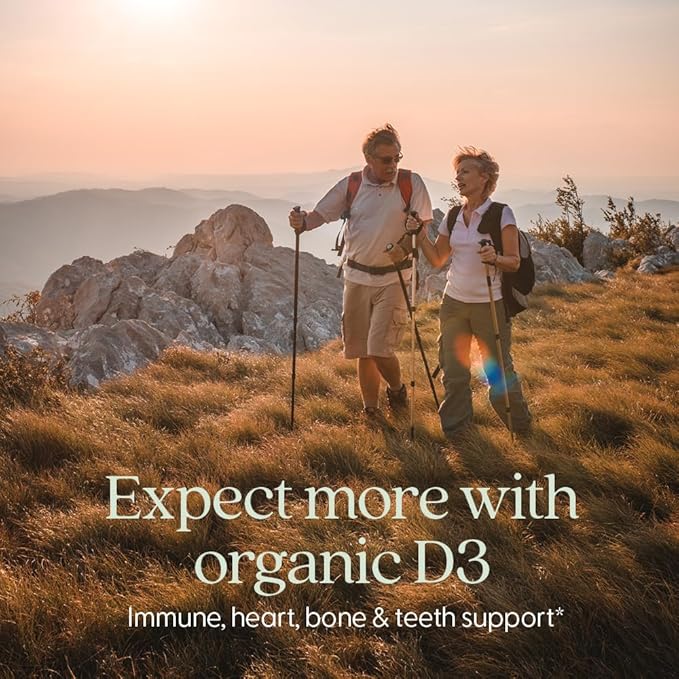 New Chapter Fermented Vitamin D3 2000 IU Organic ONE Daily for Immune Heart &amp Bone Support + Whole-Food Turmeric Adaptogenic Reishi Mushroom 100% Vegetarian Gluten Free 60 Count