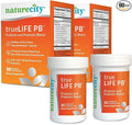 NatureCity True-Life-PB Shelf Stable Blend Prebiotics and Probiotics for Women and Men - Digestive Gut Health Supplements for Women and Men - Dairy Free - (60 Veggie Capsules)