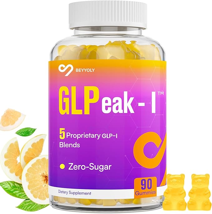 GLP-I Probiotic Gummy for Women and Men 17-in-1 GLP-I Supplement with Akkermansia Probiotic GLP-I Berberine Gummies GLP-I Akkermansia Gummy Yuzu Flavor Zero-Sugar 90 Gummies