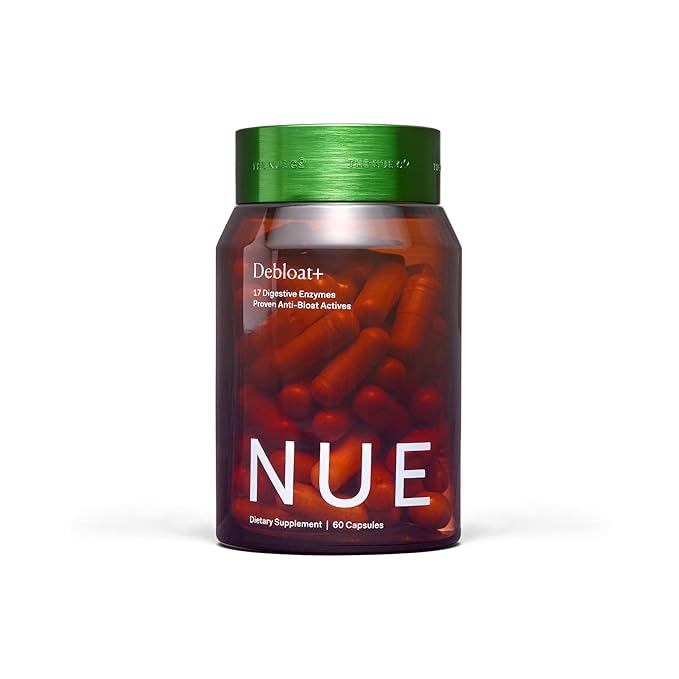 The Nue Co. (Debloat+ &amp Pre+ Probiotic Gut Health Supplement - Supports Digestive Balance Reduced Bloating &amp Microbiome Health - Vegan Clean &amp Gluten Free Daily Gut Health Regimen | 120