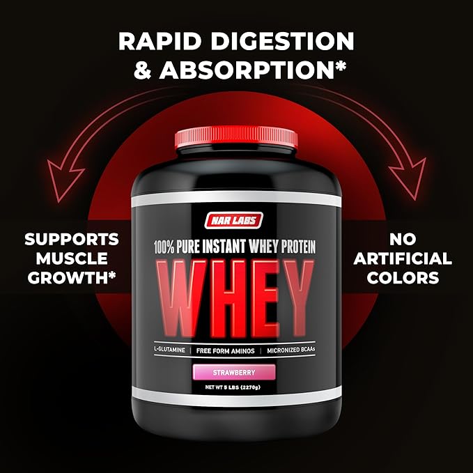 Pure Instant Whey Protein 5lbs (Strawberry)