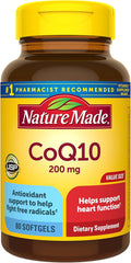 Nature Made CoQ10 200mg Softgels Dietary Supplement for Heart Health Support 80 Softgels 80 Day Supply