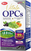 LABO Nutrition Vitale OPCs | Premium European Grape Seed Extract with Aronia Citrus Bioflavonoids | Supports Circulation Skin Health and Cellular Protection | 100% polyphenols 90 Softgels