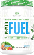 Phyto Fuel Supergreens + Fiber + Probiotics | Comprehensive Greens Powder | 30 Servings