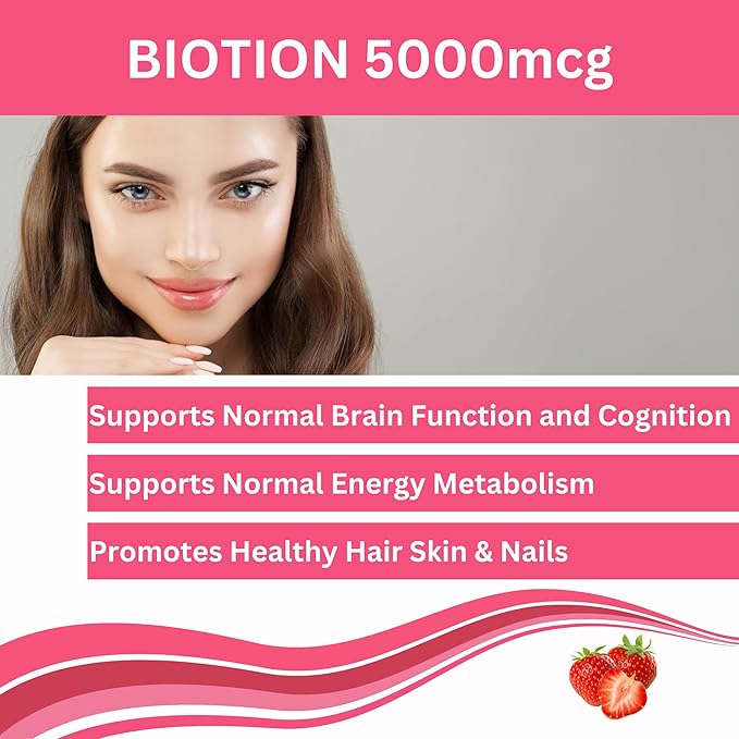 Greenfield Nutritions - Halal Biotin Gummies Vitamin for Hair Skin and Nails Supports Fat Metabolism Hair Growth Strong Nails &amp Clear Skin Gelatin Free Non-GMO and Gluten Free - 90 Gummies