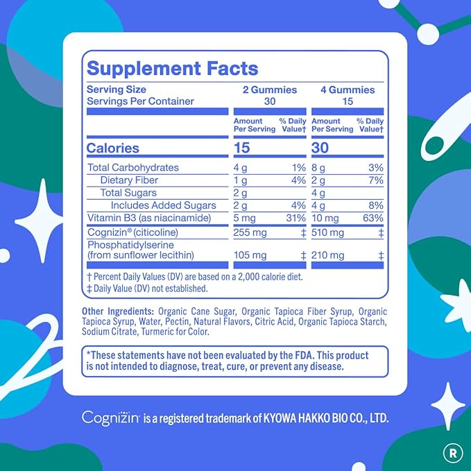FIRST DAY Teen's Multivitamin Calming Magnesium &amp Brain Focus Gummies | Daily Nutrients Mood &amp Focus | Clean Label Project Verified® | Vegan | 30-Day Supply
