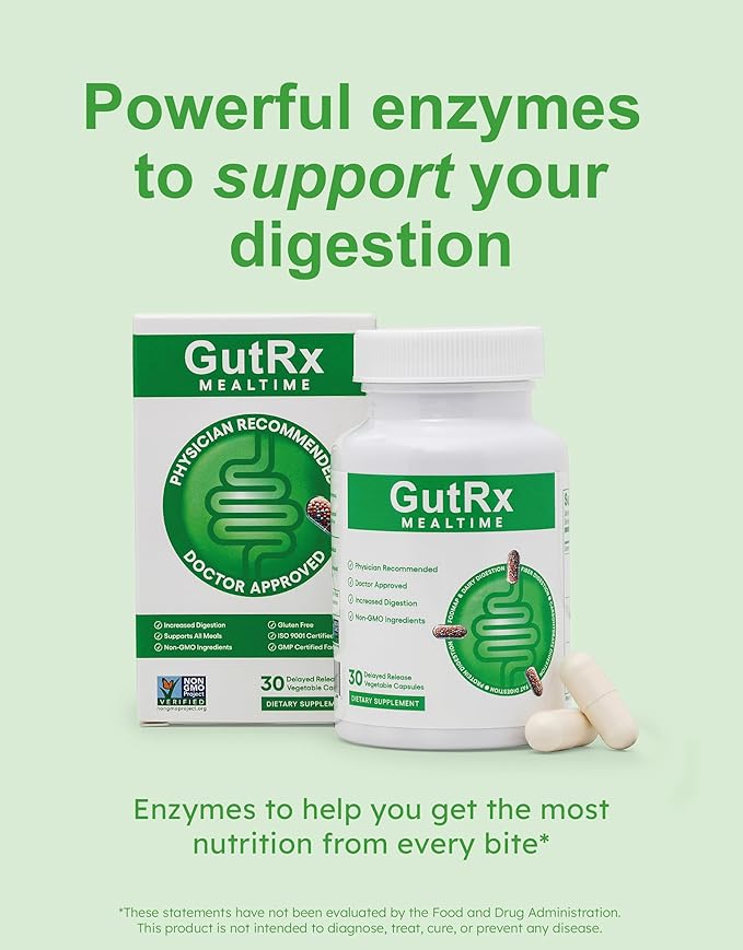 Overgrowth Probiotics for Women and Men with Saccharomyces Boulardii Lactobacillus Reuteri &amp Bifidobacterium May Support SIBO &amp Candida + Mealtime Digestive Enzymes Lactase Lipase &amp Bro