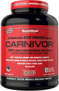 MuscleMeds CARNIVOR Beef Protein Isolate Powder Muscle Building Recovery Lactose Free Sugar Free Fat Free 23g Protein Halal Certified Chocolate 56 Servings