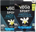 Vega Protein + Recovery - 30g Plant-Based Protein per Serving Vanilla 12 x 1.6oz Sachets 5g BCAAs Probiotics NSF Certified for Shakes &amp Smoothies (Packaging May Vary)