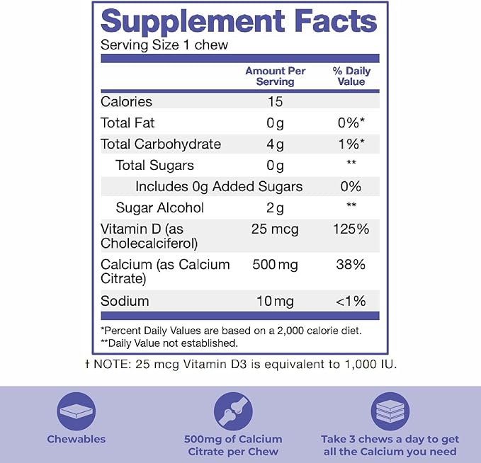 Bari Life Just One Once Daily Bariatric Multivitamin with Iron (30 Tablets) and BariBurst Calcium Citrate Soft Chews for Gastric Bypass Gastric Sleeve and Duodenal Switch (Sour Grape)