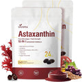 VivoNu Astaxanthin 24mg – Powerful Antioxidant Support for Skin Eyes &amp Immune System – 10-in-1 Formula with Lycopene Grape Seed Vitamin E &amp Zinc – Triple Strength 480 Softgels 2 Bag
