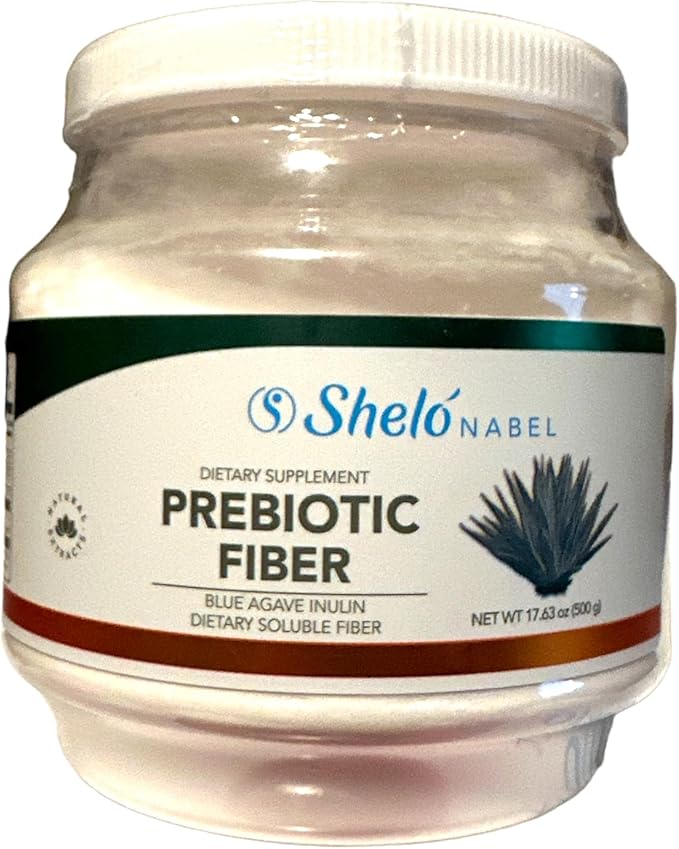 Shelo Nabel Prebiotic Fiber Blue Agave Inulin Powdered Premix 17.63 oz White