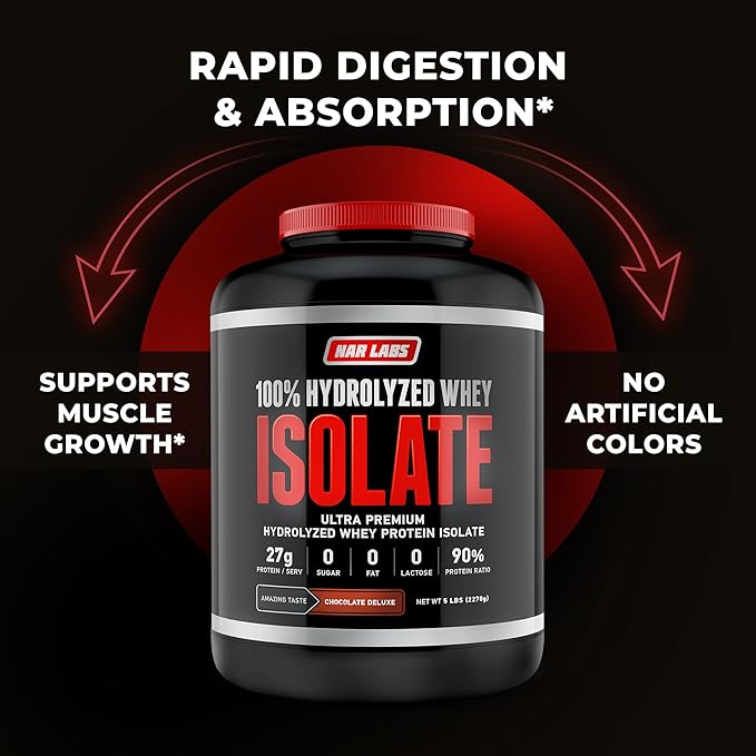 Hydrolyzed Whey Protein Isolate 5lbs (Chocolate Deluxe)