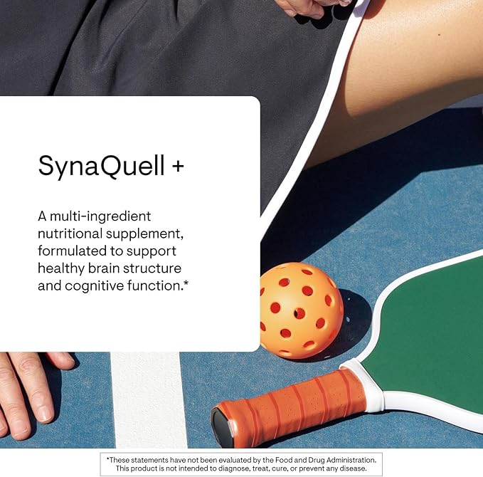 THORNE - SynaQuell+ - Brain Support for Post-Impact - BHB BCAAs CoQ10 DHA &amp Nicotinamide Riboside - Supports Healthy Brain Structure &amp Cognition* - NSF Certified for Sport - 12.8 Oz - 30 Se