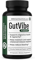 GutVibe™ Probiotic with S. boulardii &amp B. infantis – 4-Strain Formula 22B CFU – Supports Digestion Gut Health &amp Occasional Bloating for Women &amp Men – 60 Capsules 30-Day Supply
