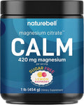 Calm Magnesium Powder 1lb | Drink Mix for Sleep Muscle Bone &amp Mood Support – Sugar Free Lemon Raspberry Flavor – Chelated Magnesium Citrate for High Absorption – Vegan Non-GMO