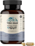 TERRA ORIGIN Healthy Gut with Vitamin D 5000 IU | 60 Capsules | Gut Health Supplements for Men and Women | Supports Digestion and Gas