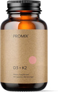ProMix Nutrition Vitamin D3 K2 5000iu Supplement | MK4 &amp MK7 | Soy &amp Gluten Free - 90 Count Capsule