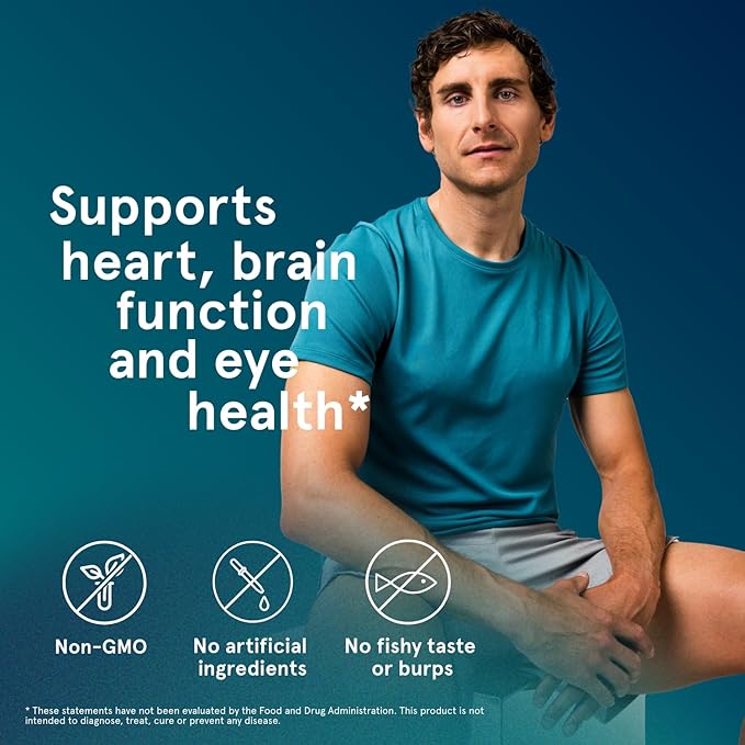 Puori Omega 3 Fish Oil - Ultra Pure 2000mg x 240 Softgels - Heart Brain and Eye Health Supplement - Burpless IFOS Certified Non-GMO Capsules - O3-2000mg EPA 1250mg DHA 500mg