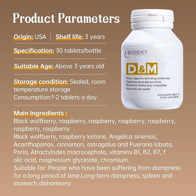D&ampM 2 Pack 30 Count Skincare Support Supplement - Helps Digestion and Energy Production Maintains a Healthy Body Improves Skin Quality with Folic Acid Vitamin B1 B2 B7