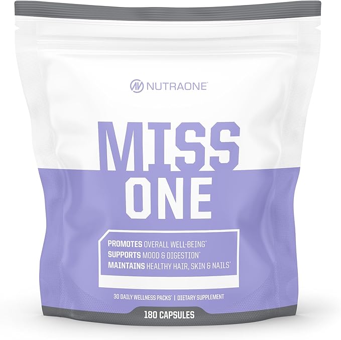 NutraOne MissOne Daily Vitamin Packs for Women Women’s Daily Vitamins and Supplements Regimen (30 Day Supply)