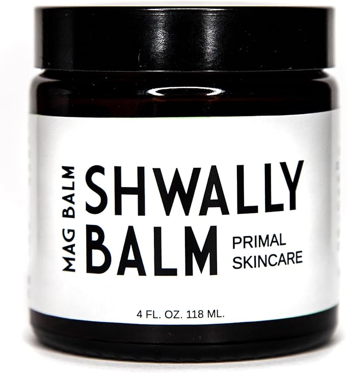 Shwally Paleo Magnesium Oil Cream - A True Seed-Oil Free &amp Primal Mag Balm - 100% Grass Fed Tallow Avocado Extra Virgin Olive Oil + Methylene Blue Option (With Methylene Blue Added)