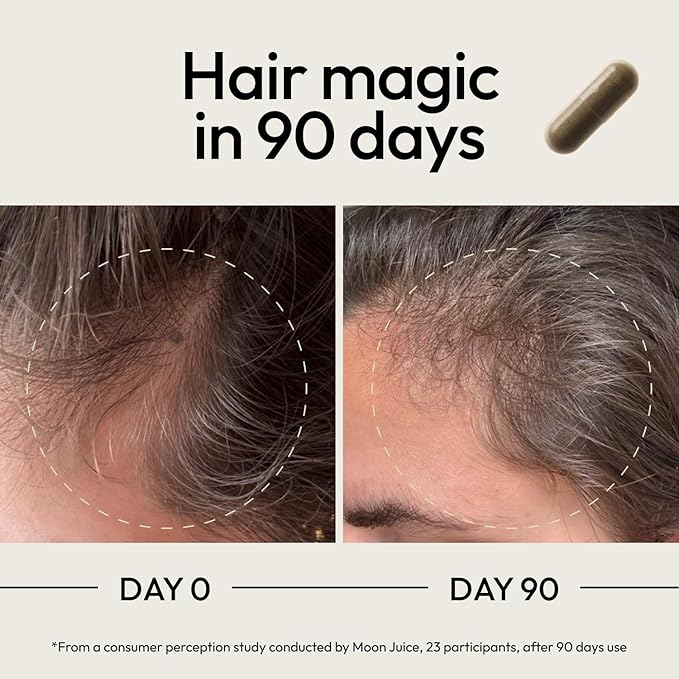 Moon Juice 1 SuperYou &amp 1 SuperHair | SuperYou Adaptogen Supplement for Calm &amp SuperHair Multivitamin Supplement for Healthier Thicker Hair | Improve Overall Hair Health