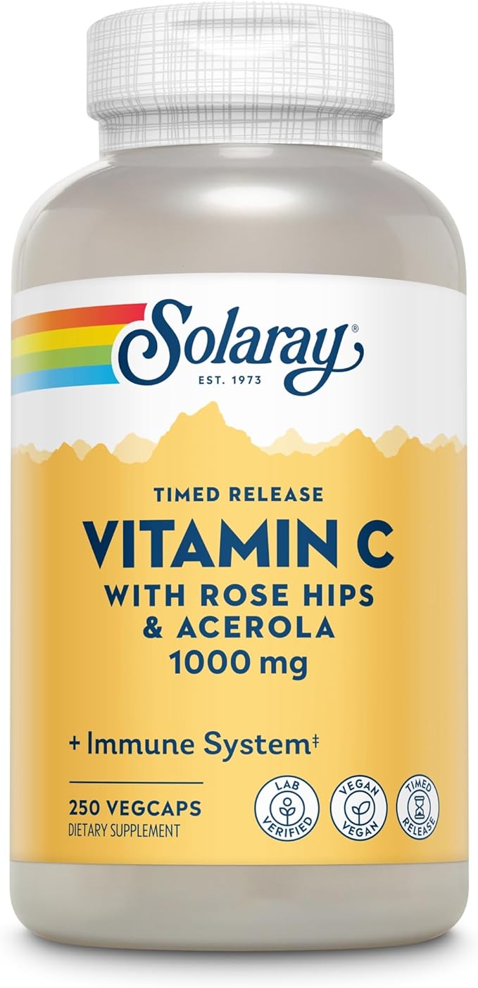 Solaray C Two-Stage Timed Release Supplement 1000mg 250 Count