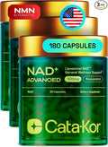 Liposomal NAD Supplement with Resveratrol – NMN Supplement Alternative – 90-Day Supply – Third-Party Tested – 180 Capsules – Advanced NAD+ Resveratrol - Pack of 3