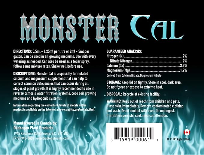Monster Cal Unrivaled Calcium and Magnesium Supplement (1 L)