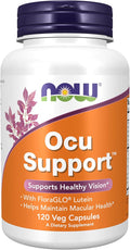 NOW Foods Supplements Ocu Support™ with FloraGLO® Lutein plus Vitamins A C and E 120 Veg Capsules
