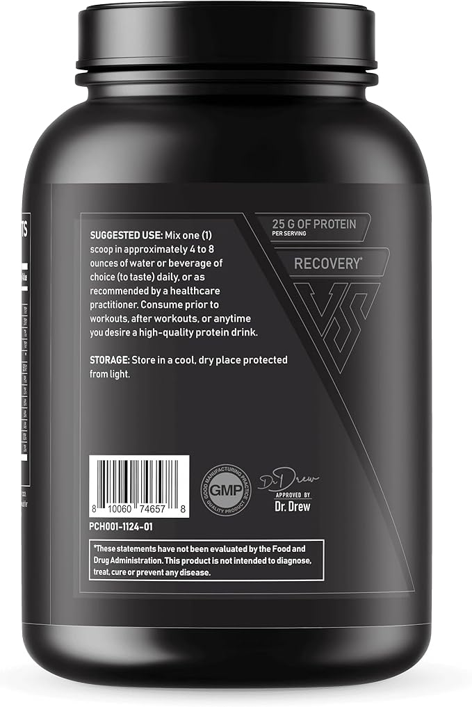V Shred MD Chocolate Protein – Dr. Drew Approved Protein Powder – Formulated with 25g Protein – Supports Strength Wellness &amp Daily Nutrition – Rich Natural Flavor