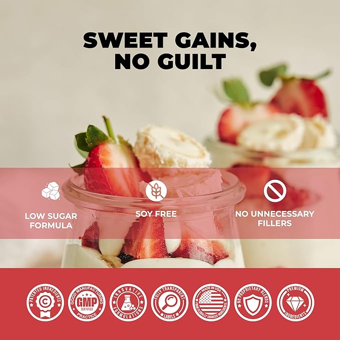 Underground Bio Labs Panda Fuel Premium Protein WheyHydrolyzed CollagenCaseinProbiotics Enzymes Keto FriendlyTime Release 25 Servings (2.5 Pound Strawberries &amp Cream)
